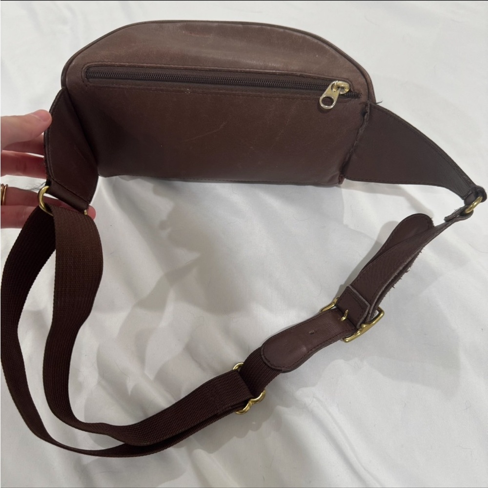 Coach Vintage‎ Canteen Leather Waist Pouch Fanny Pack Brown USA Chocolate Brown - Picture 9 of 13